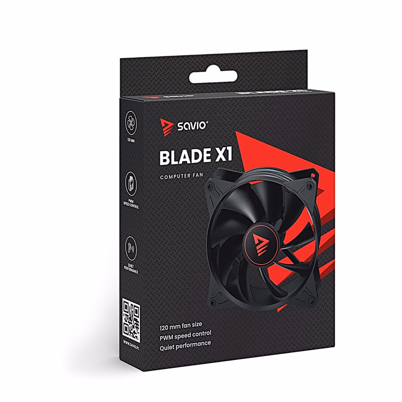 Savio Blade X1 arvutiventilaatori pakend eestvaates
