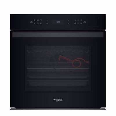 Must integreeritav ahi Whirlpool WOI6A8FPT1SBA eestvaates, sees lihatermomeeter