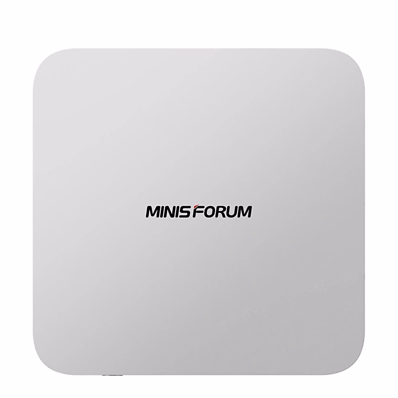 Minisforum X1-470 hõbedane pealmine kaas MINIS FORUM logoga