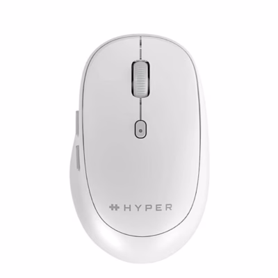 Bluetooth-hiir Hyper HS2100GL valges värvis otse pealt