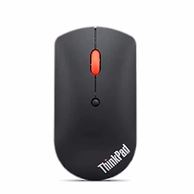 Bluetooth-hiir Lenovo ThinkPad Silent Mouse otse pealt, punane kerimisratas