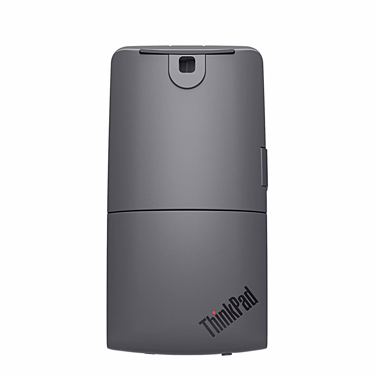 Lenovo ThinkPad Presenter Mouse tagakülg ThinkPadi logoga lamedas asendis