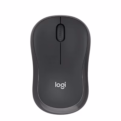 Logitech M240 Silent hall Bluetooth-hiir otse ülalt logi logoga