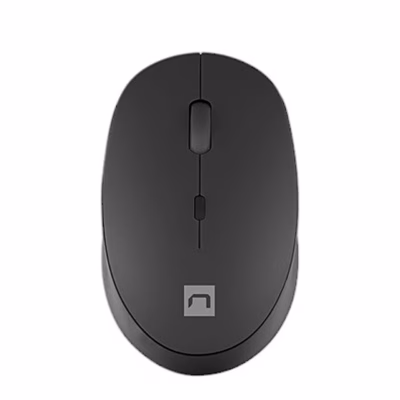Must Bluetooth-hiir Natec Harrier 2 pealtvaates koos kerimisratta ja logoga
