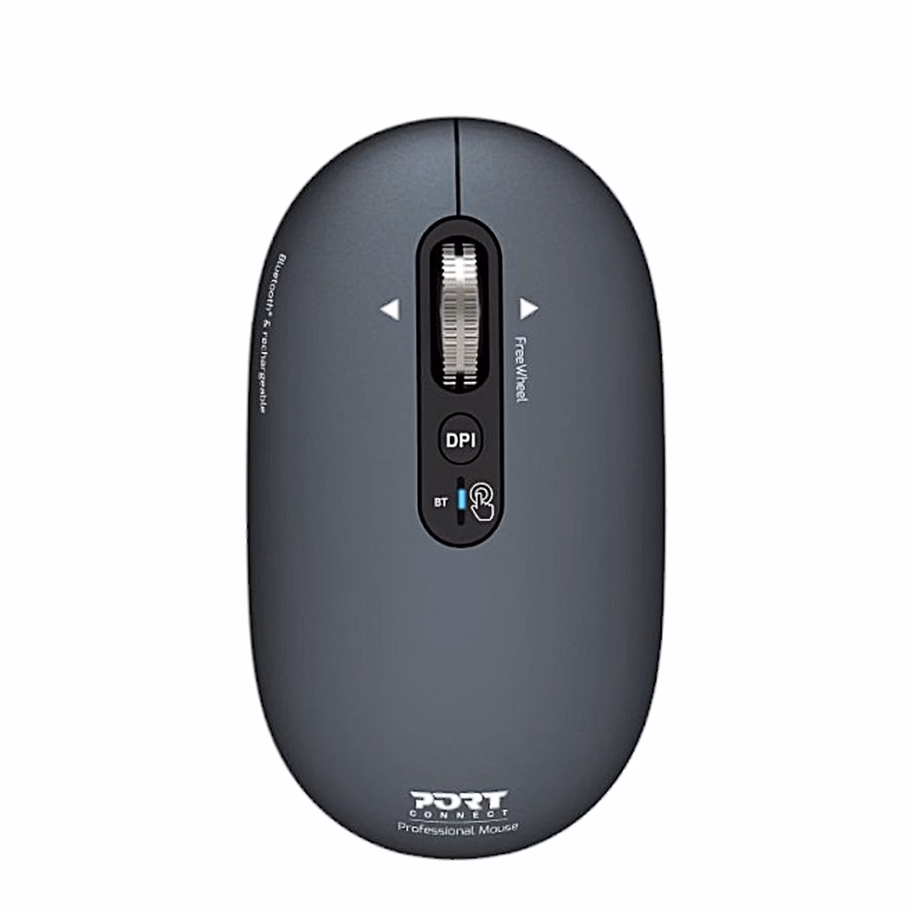 Hall Bluetooth-hiir PORT Connect PURE MAC otse pealt, kerimisratas ja DPI-nupp