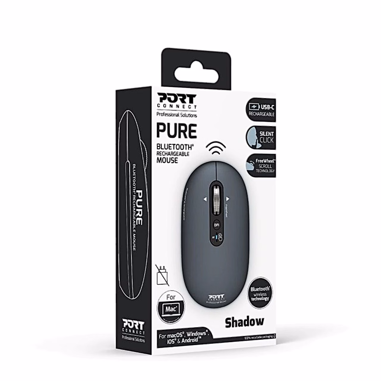 PORT Connect PURE MAC halli Bluetooth-hiire müügikarp Shadow värvitooniga