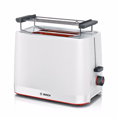 Valge röster Bosch TAT3M121 MyMoment avade peale paigaldatud kuklirestiga