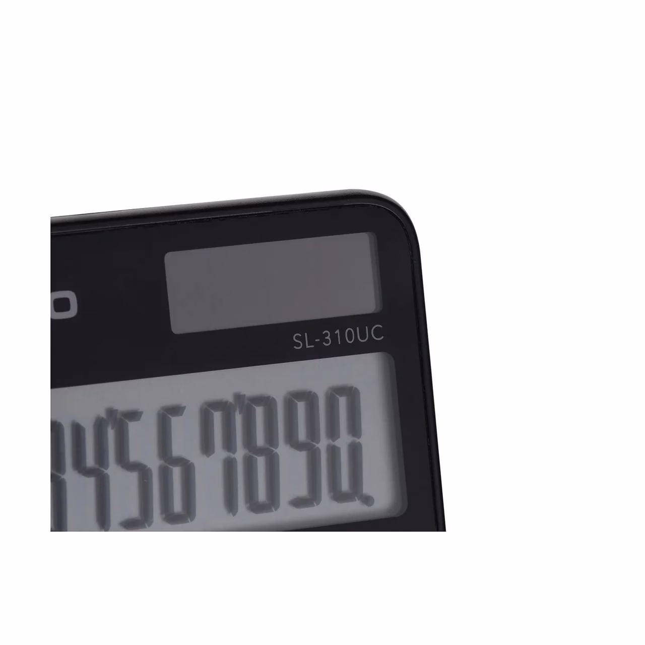Casio SL-310UC-BK 10-kohaline must taskukalkulaator, 118x70x8,4 mm, aku/päikesetoide