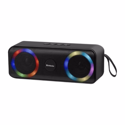 Defender Q1 10W must kaasaskantav Bluetooth-kõlar FM-raadio, microSD ja 1200 mAh akuga