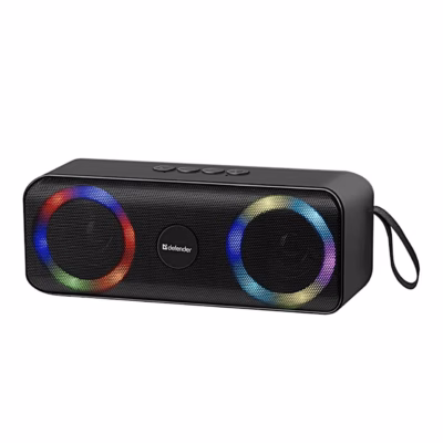 Defender Q1 10W must kaasaskantav Bluetooth-kõlar FM-raadio, microSD ja 1200 mAh akuga