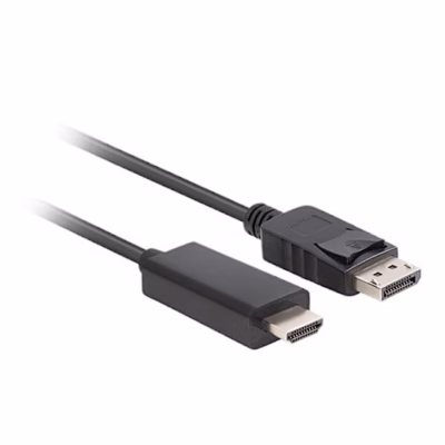 Lanberg CA-DPHD-11CC-0018-BK kaabli DisplayPorti ja HDMI-pistik külgvaates