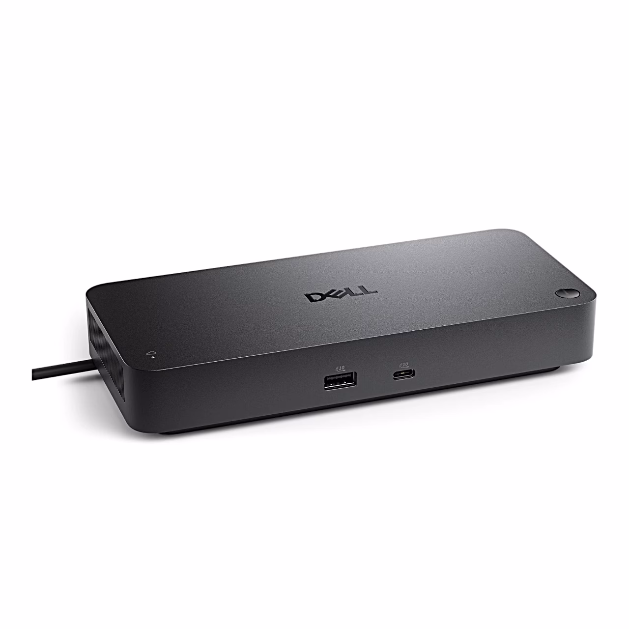 Must dokkimisjaam Dell Pro Smart Dock SD25 eestvaates USB-A- ja USB-C-pordiga