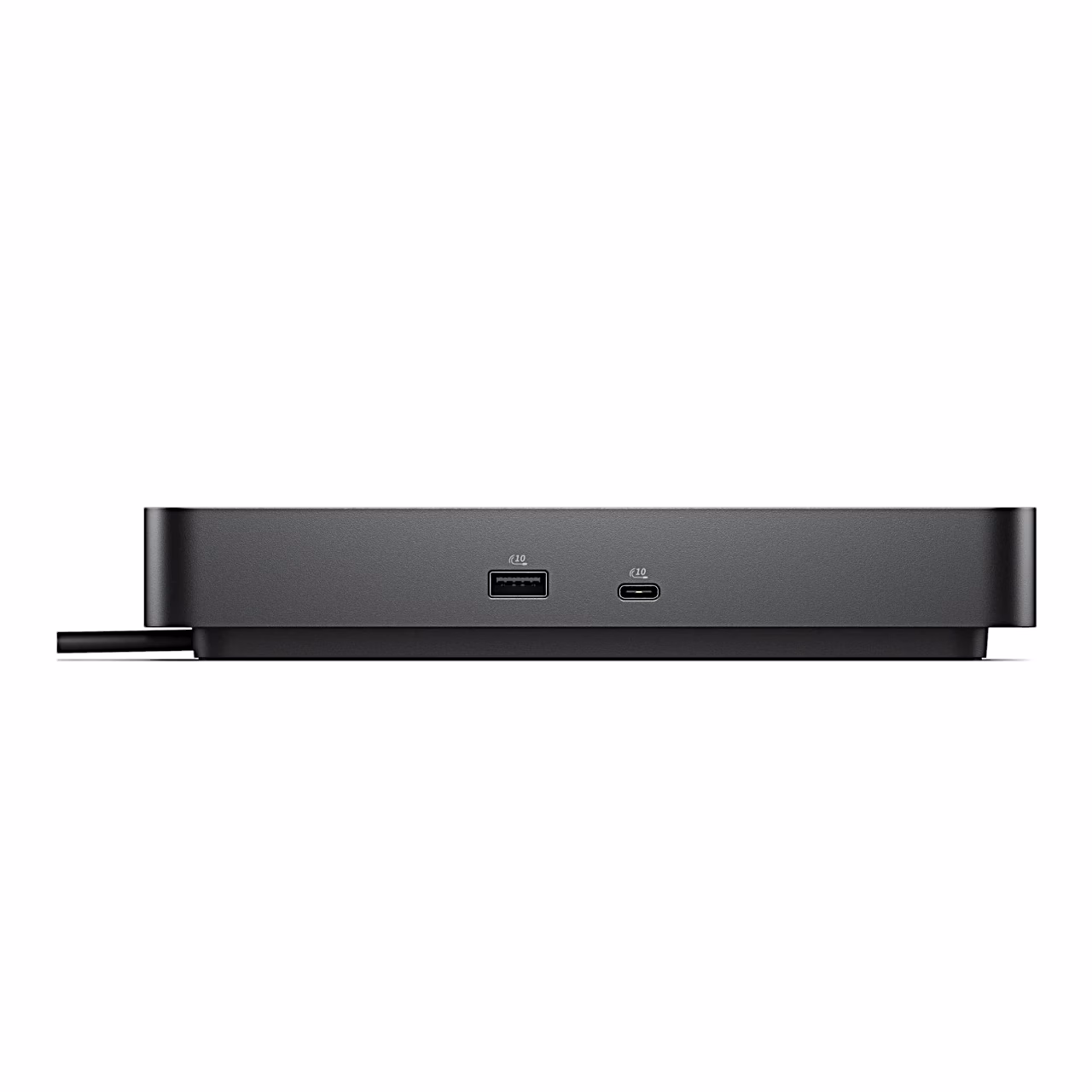 Dell Pro Smart Dock SD25 esikülg ühe USB-A- ja ühe USB-C-pordiga