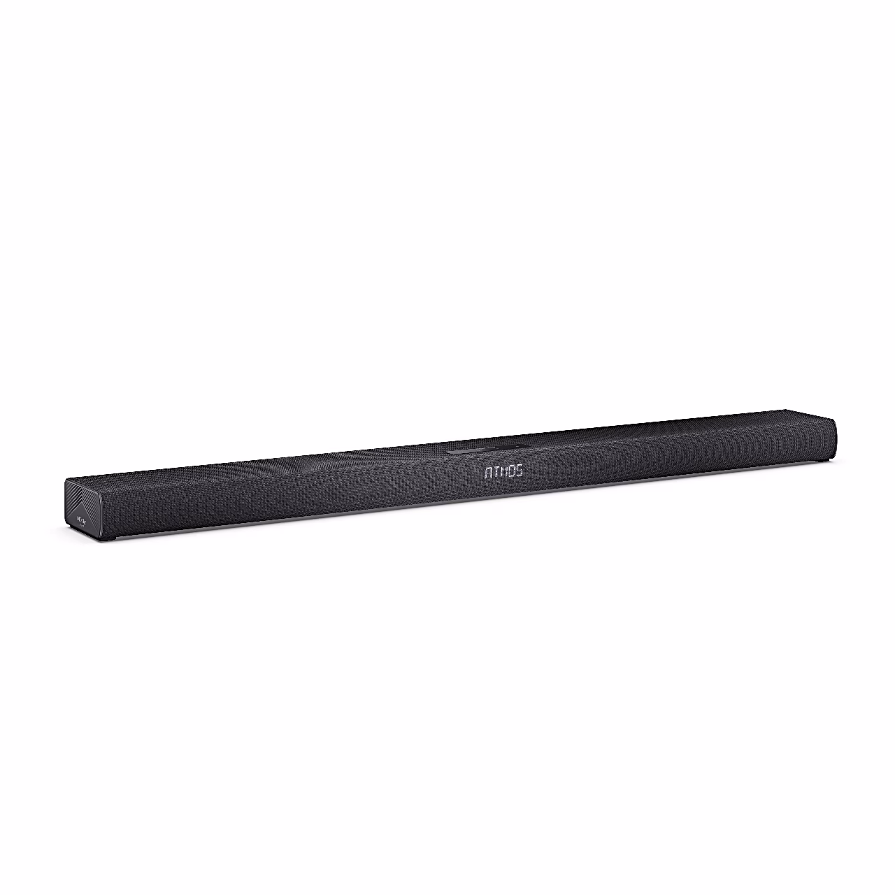 Must Sharp HT-SBW320 heliriba üksi viltu küljelt vaadatuna