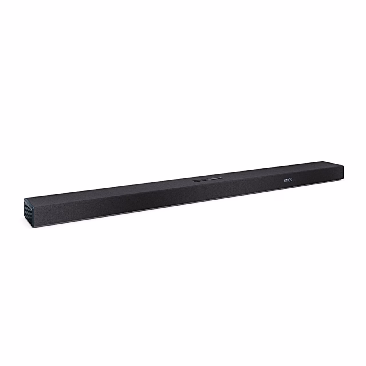 Must Sharp HT-SBW55121 heliriba üksi viltu küljelt vaadatuna