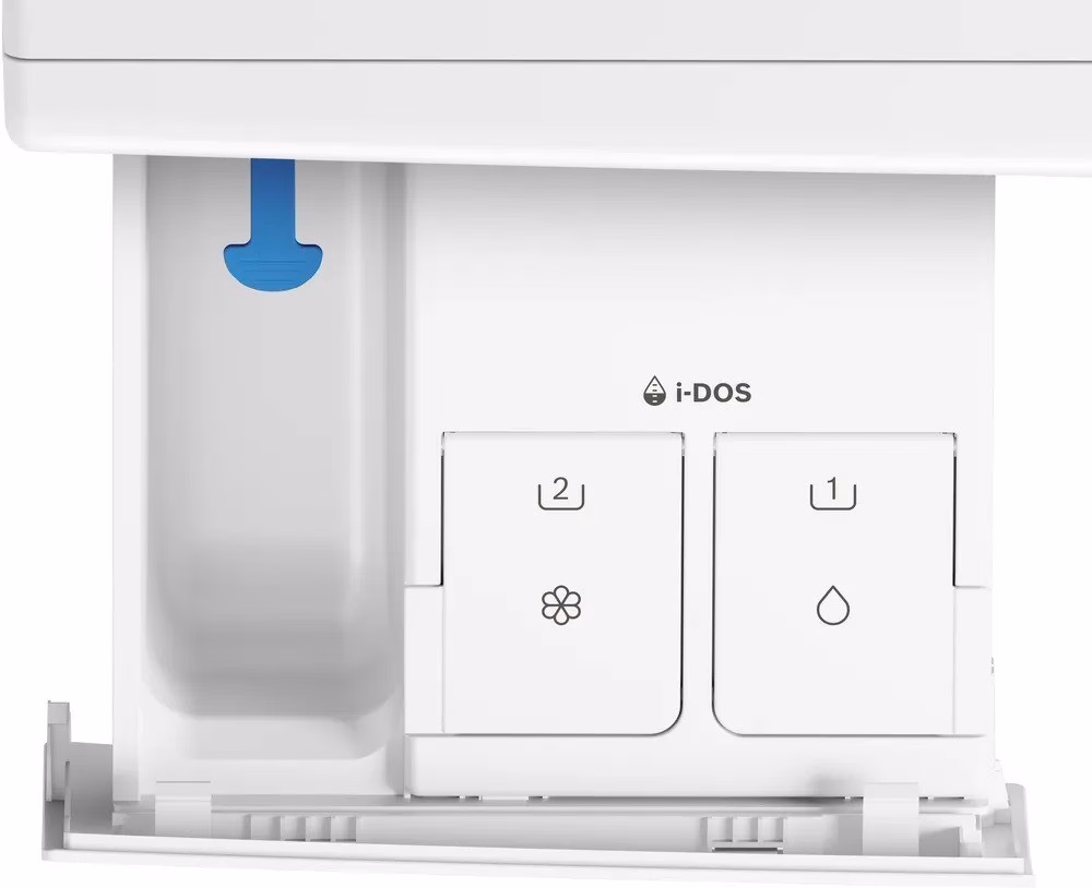 Bosch WGG254FVSN pesuvahendisahtel i-DOS mahutitega lähivaates