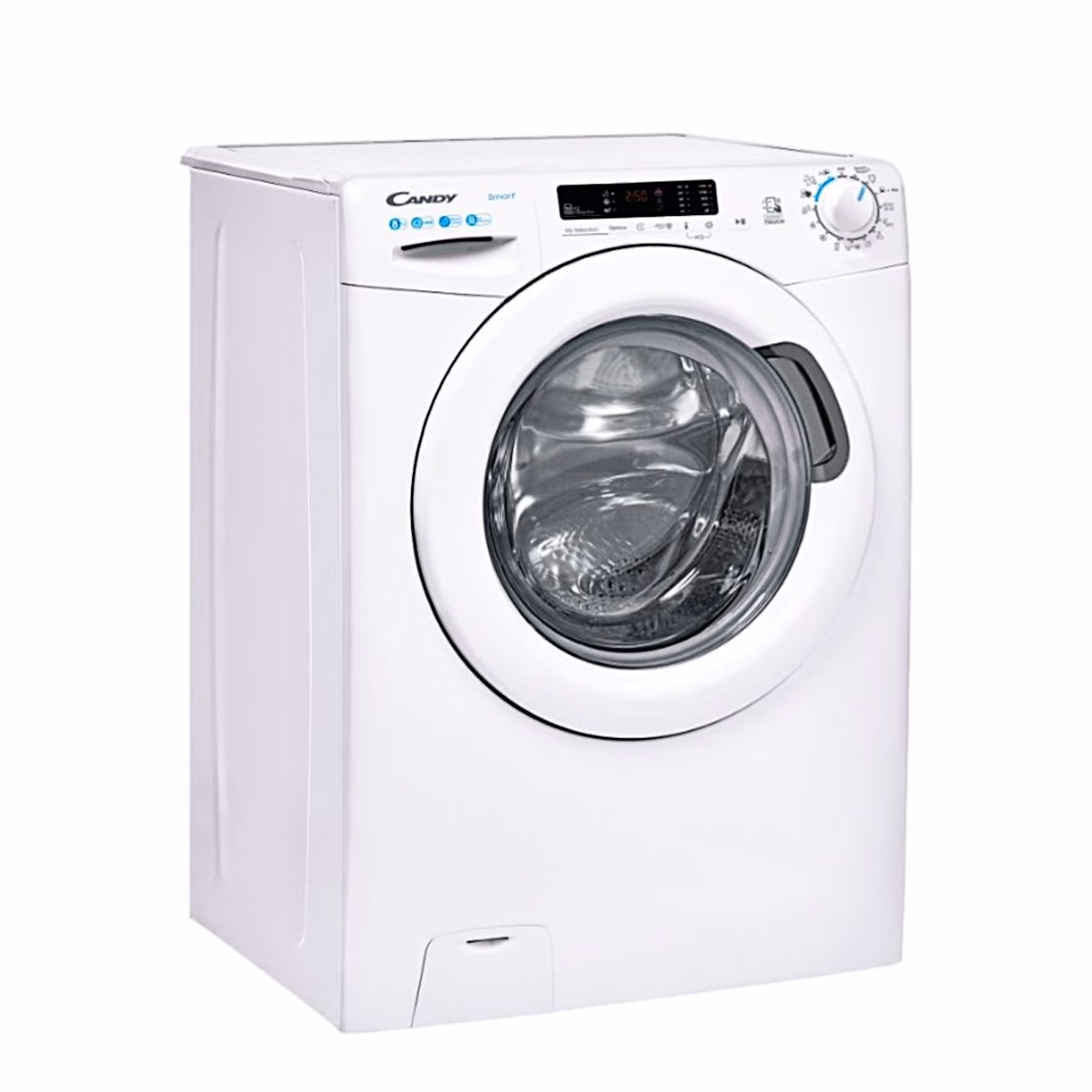 Candy CS1482DW4/1-S pesumasin vasakult küljelt nurga alt vaadatuna
