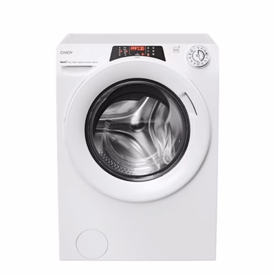 Valge eestlaetav pesumasin Candy RO 1486DWMT/1-S eestvaates