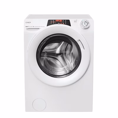 Valge pesumasin Candy RO4 476DWM7/1-S eestvaates suletud uksega