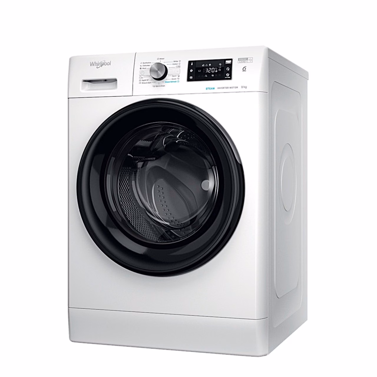 Pesumasin Whirlpool FFB 9479 BV EE nurga alt, nähtaval parem külg