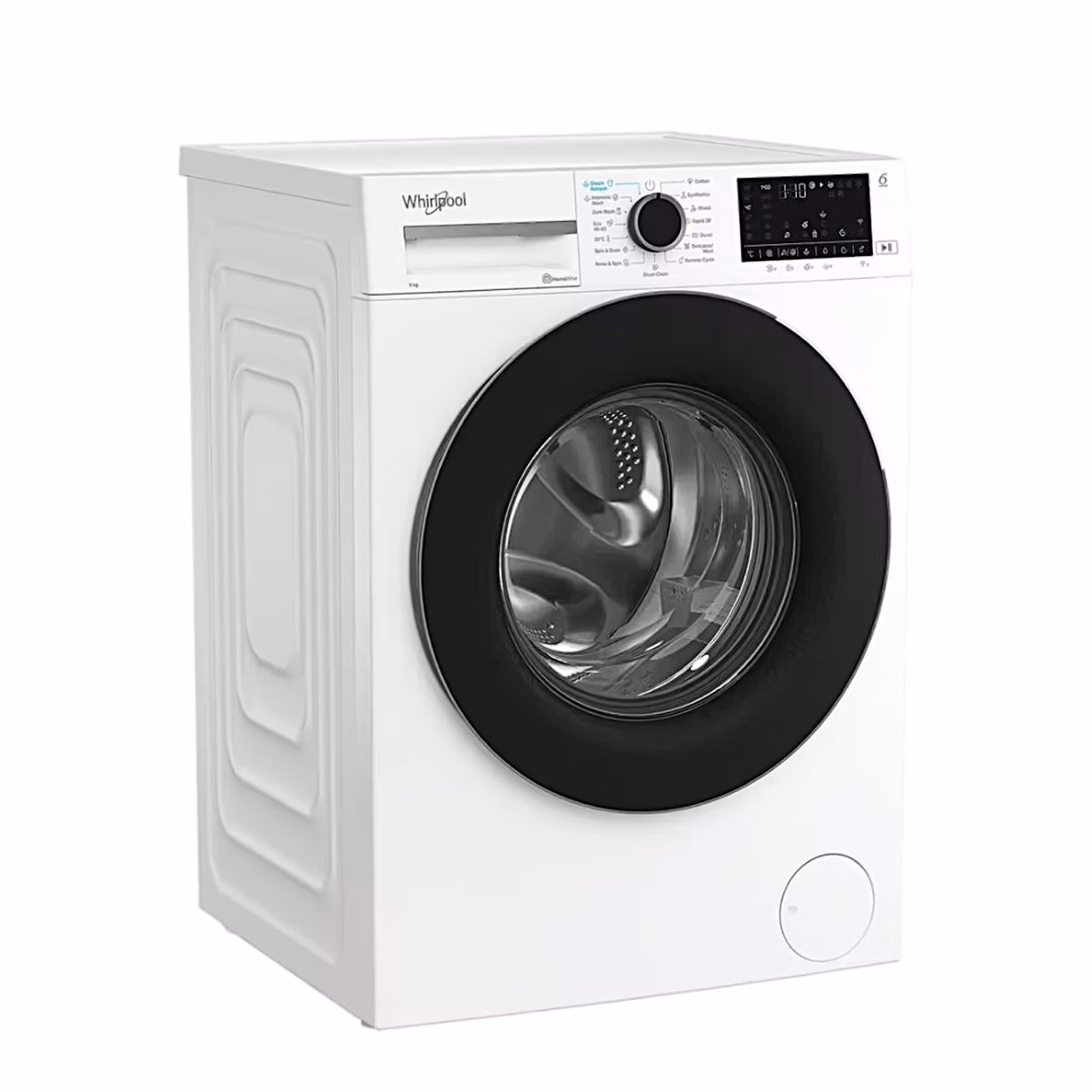 Eestlaetav pesumasin Whirlpool WAM 97WB EE nurga alt vaadatuna