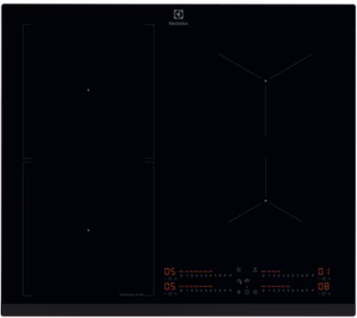 Integreeritav induktsioonpliidiplaat Electrolux EIS67453, 60 cm, 4 tsooni, must