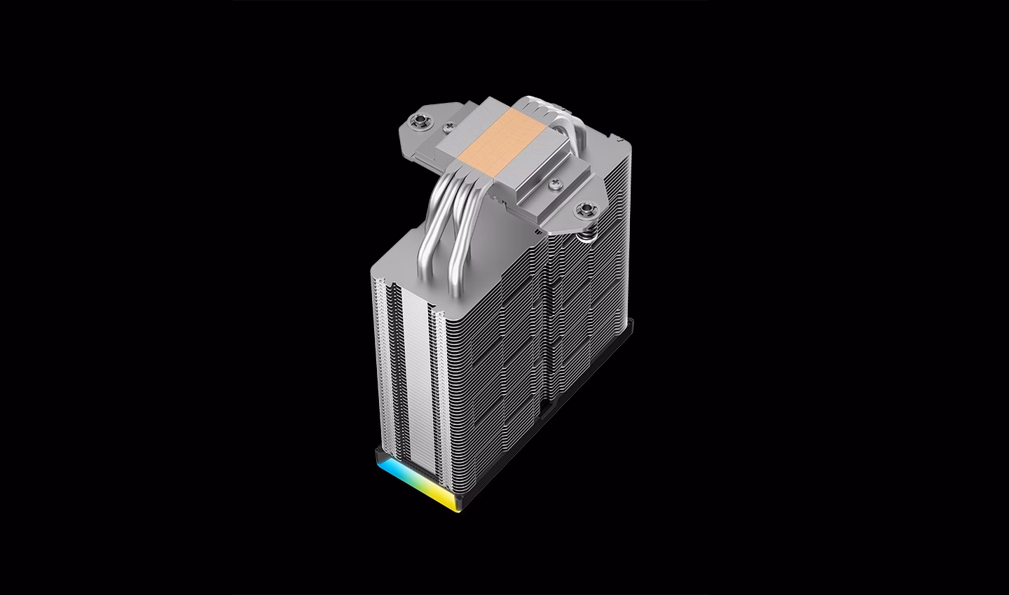 DeepCool AK400 DIGITAL SE alt nurga alt, nähtav protsessoriga kokkupuutuv alus
