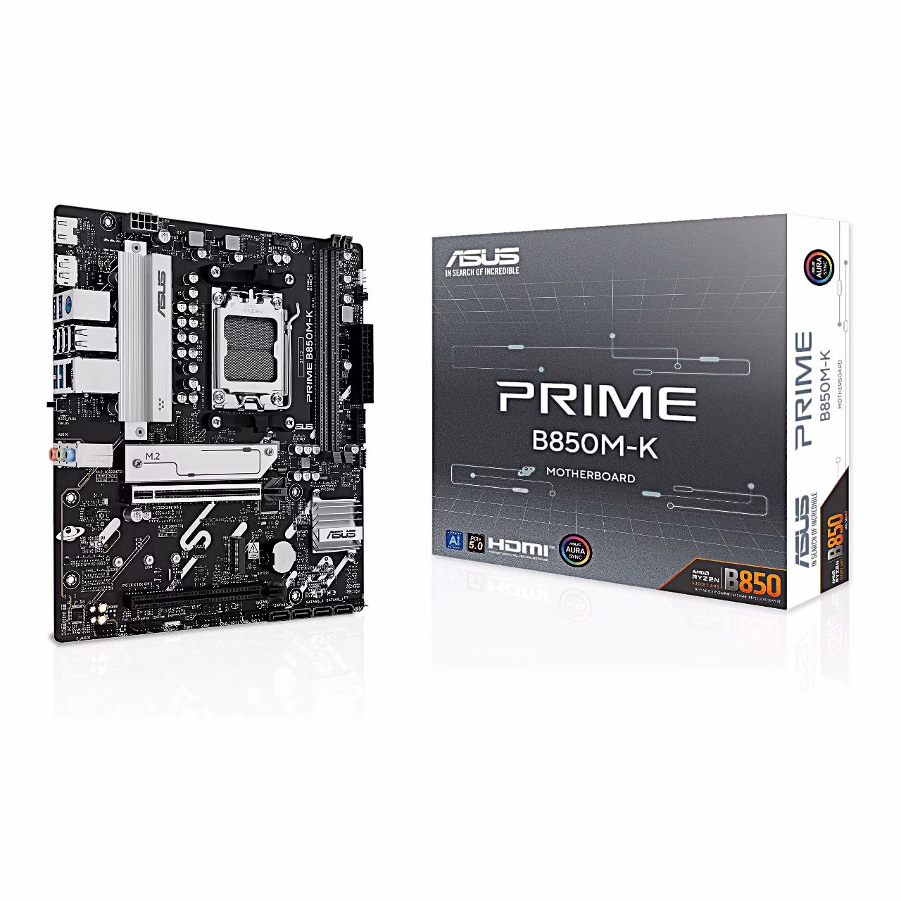 ASUS PRIME B850M-K emaplaat koos müügikarbiga