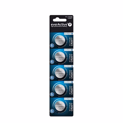 everActive CR24775BL CR2477 3V 800 mAh 24,5x7,7 mm liitium mündipatarei, 5 tk komplektis
