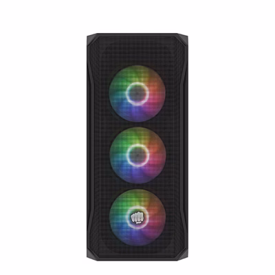 Fury SHOBO SH4F RGB arvutikorpuse esikülg kolme valgustatud ventilaatoriga