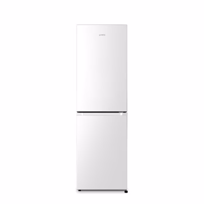 Valge Gorenje NRK418ECW4 külmkapp suletud ustega eestvaates
