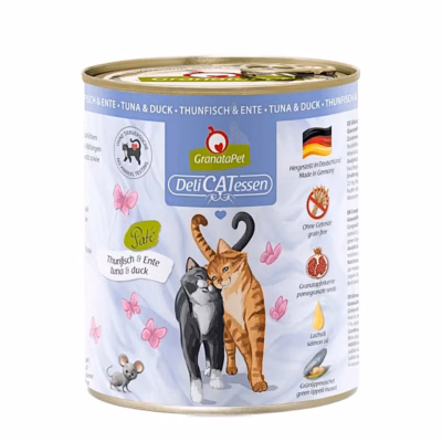 GranataPet DeliCATessen tuunikala ja pardiga 800 g teraviljavaba täistoit täiskasvanud kassile