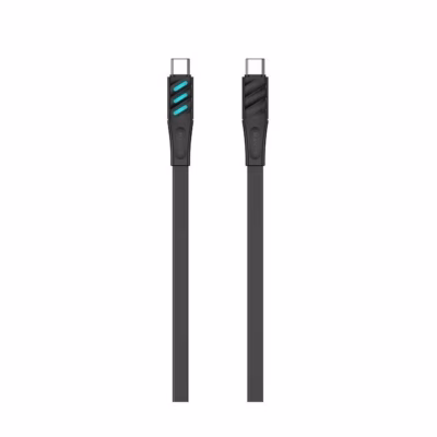 Havit CB6254 1 m must USB-C–USB-C laadimiskaabel, PD-toega