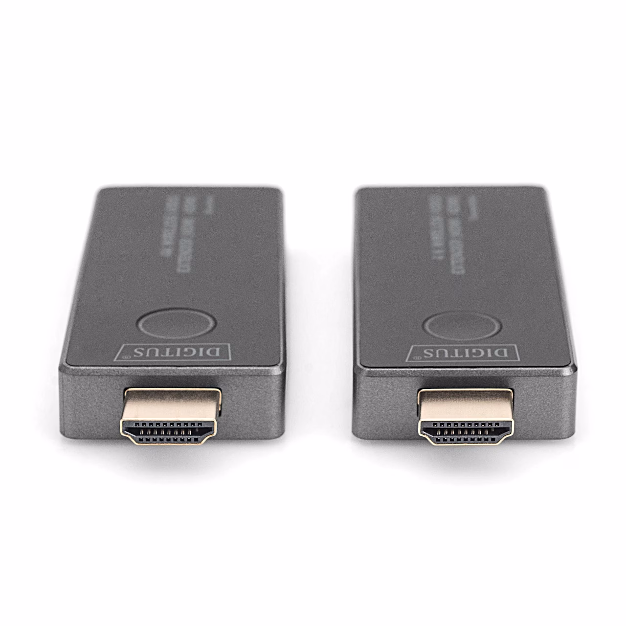 Digitus DS-55323 kaks moodulit HDMI-pistiku ja ühendusnupuga eestvaates