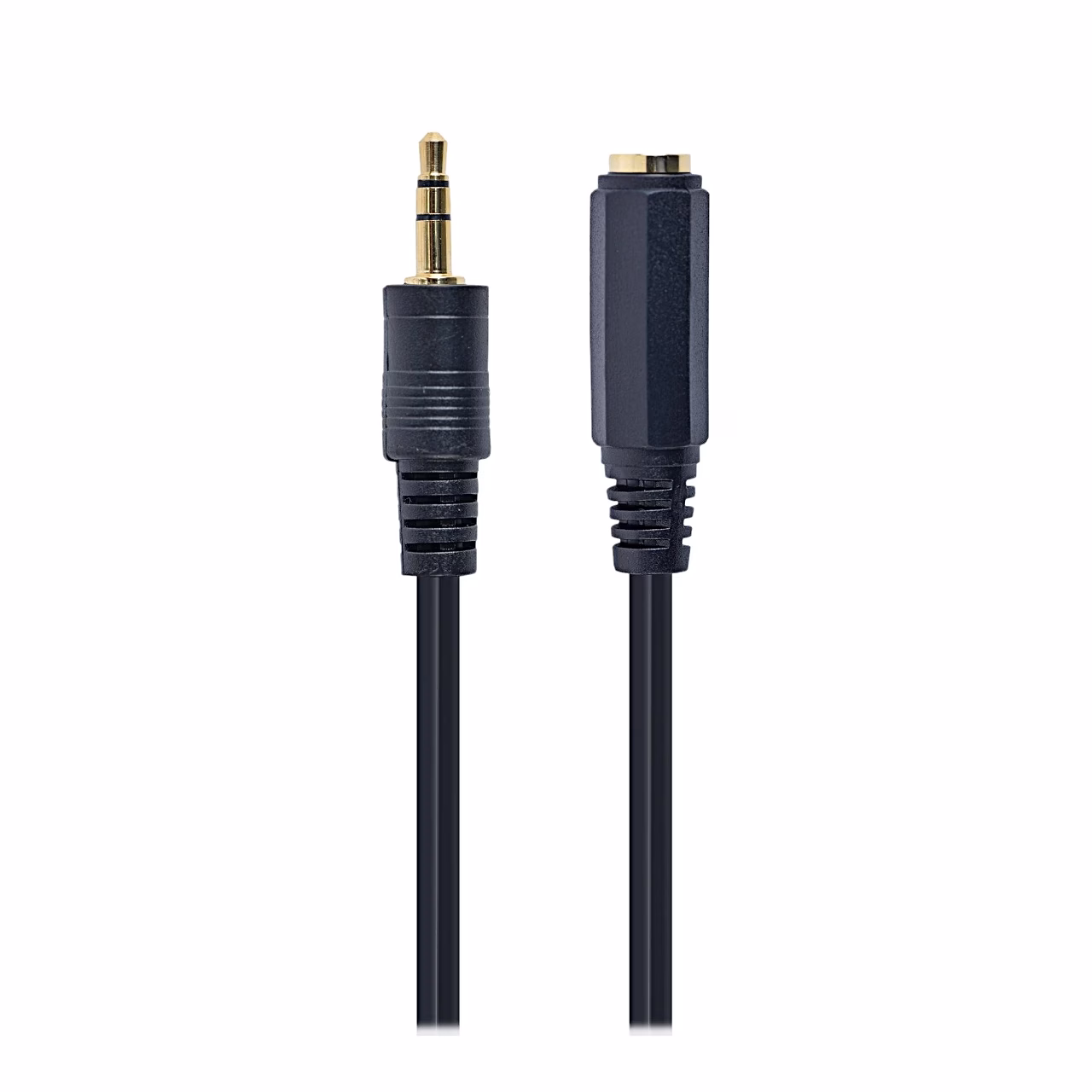 Audiokaabel Cablexpert CCA-421S-5M otsad kõrvuti valgel taustal