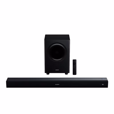 Heliriba Xiaomi Soundbar Pro koos juhtmevaba bassikõlari ja puldiga