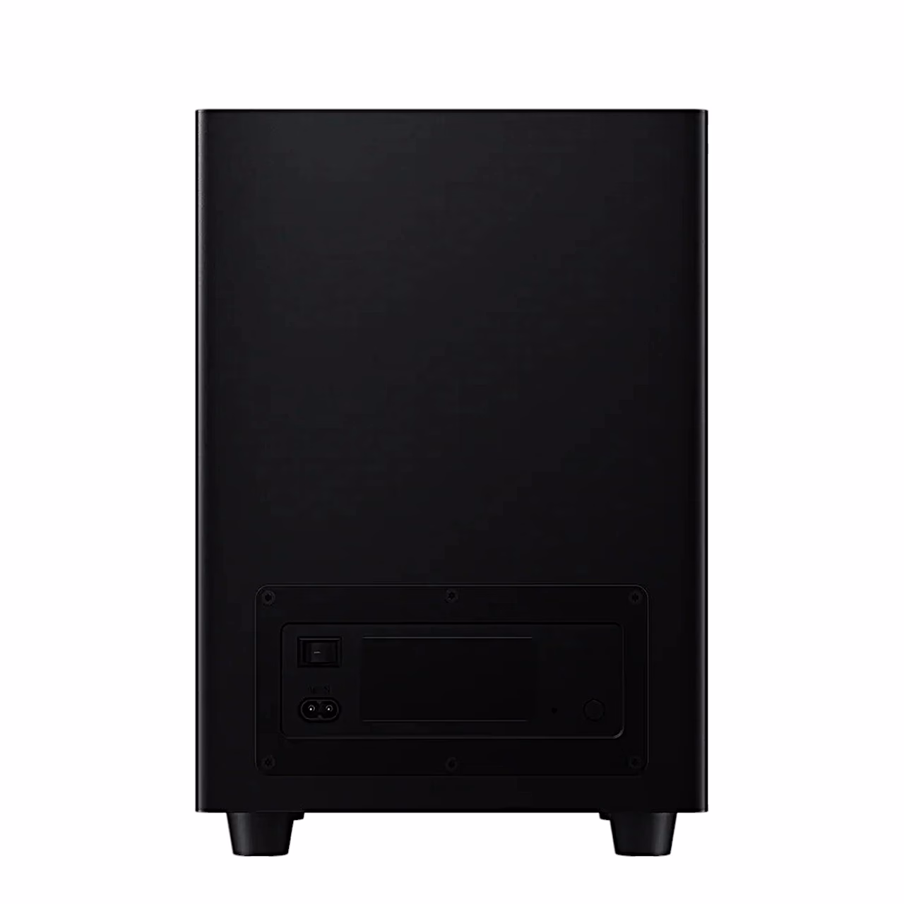 Xiaomi Soundbar Pro bassikõlari tagakülg toitepesa ja nuppudega