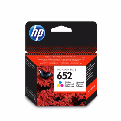 HP 652 F6V24AE originaalne kolmekomponentne tindikassett (tsüaan, magenta, kollane) 200 lehele tindiprinterile