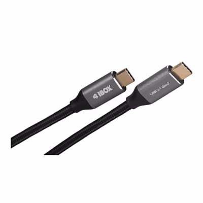 USB-C – USB-C kaabli iBOX TC31G2 kaks halli korpusega pistikut lähivaates