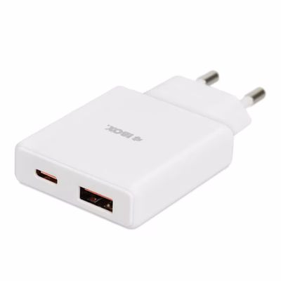 iBOX ILUC43W universaalne 30W valge USB-laadija, 2 porti, siseruumides kasutamiseks