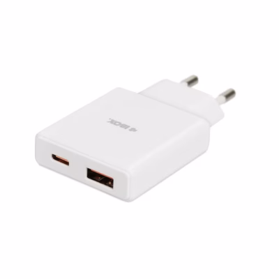 iBOX ILUC43W universaalne 30W valge USB-laadija, 2 porti, siseruumides kasutamiseks