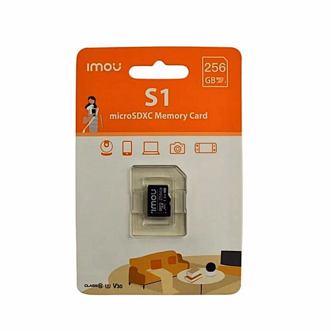 Imou ST2-256-S1 256GB microSDXC mälukaart Class 10 U3 V30, 95MB/s, must, videovalveks