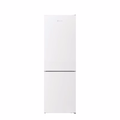 Valge eraldiseisev külmik Indesit INKS 1361 W4E1 alumise sügavkülmikuga eestvaates