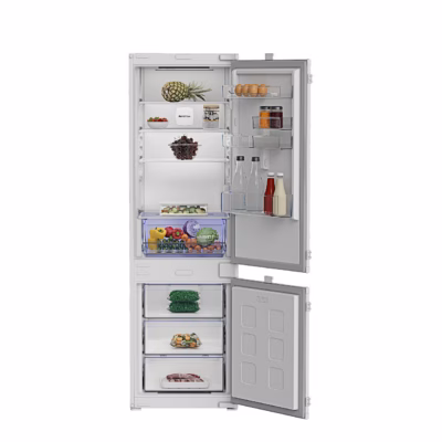 Integreeritav külmik alumise sügavkülmaga Beko B3BCNA294HS avatud ustega
