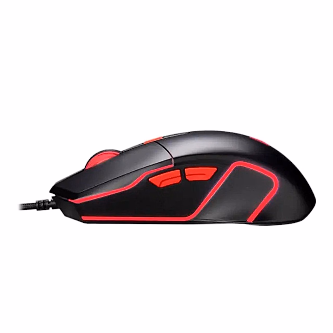 Acer Nitro NMW100 vasak külg kahe punase külgnupu ja punase valgusega