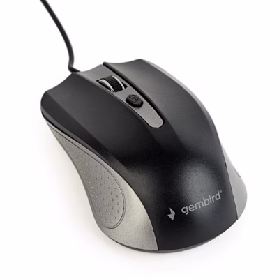 Hall-must juhtmega hiir Gembird MUS-4B-01-GB viltu eest koos kaabliga