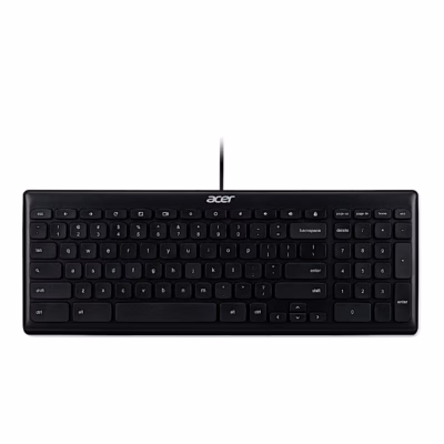 Acer AKW900 juhtmega klaviatuur pealtvaates numbriklahvistiku ja musta korpusega
