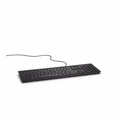 Juhtmega klaviatuur Dell KB216 nurga alt koos USB-kaabliga