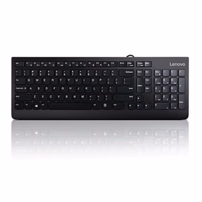 Juhtmega klaviatuur Lenovo 300 ülevalt, US-paigutus ja numbriklahvistik