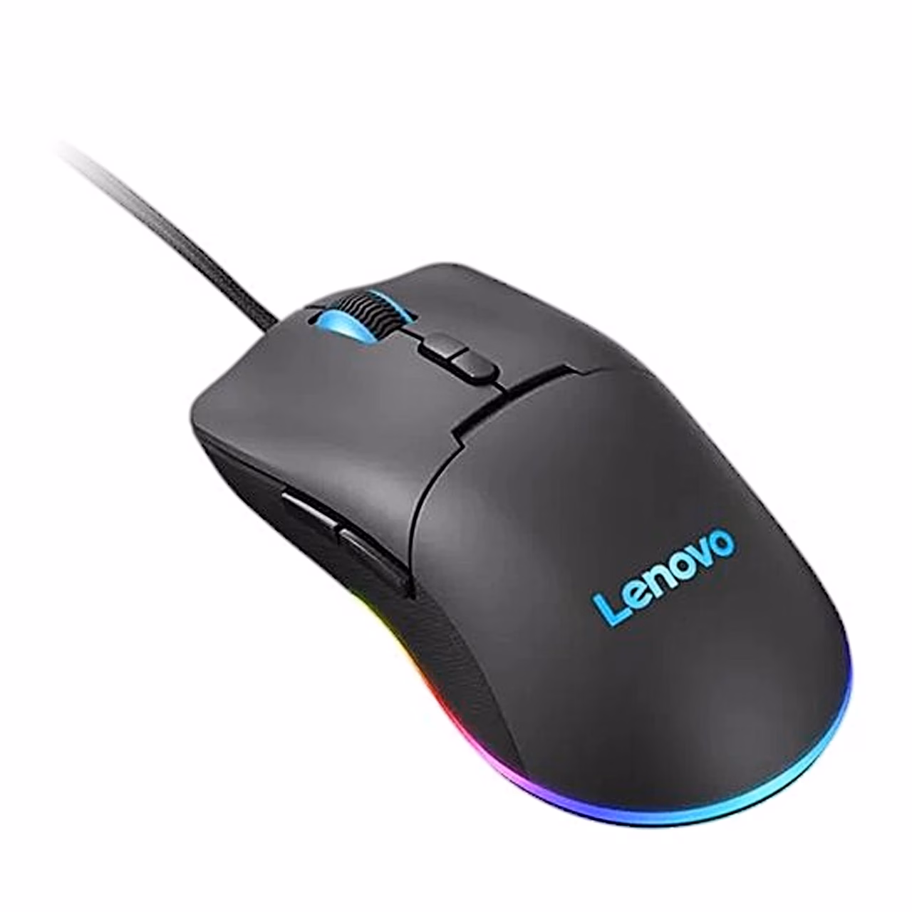 Ergonoomiline hiir Lenovo M210 RGB viltu ülalt koos kaabliga